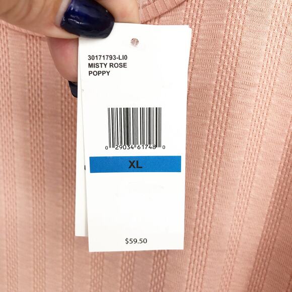 Jessica Simpson Womens Poppy Dolman Sweater XL Pink Ribbed Trim Pullover NWT - Picture 8 of 11